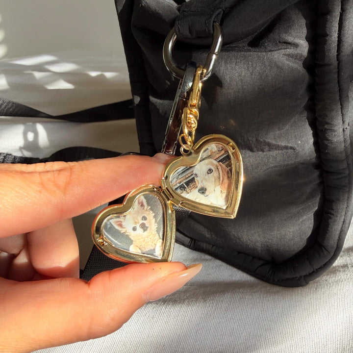 Porte-clés médaillon photo personnalisé, cadeau commémoratif pour les êtres chers