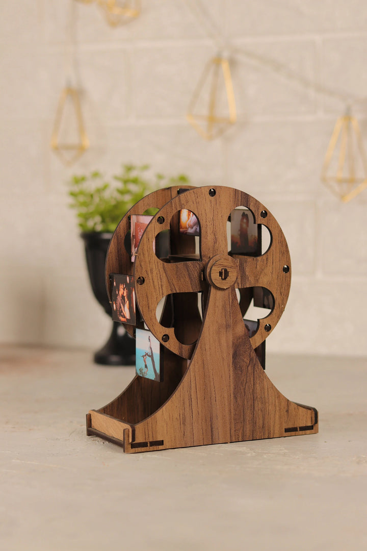 Cadeau photo de grande roue en bois, parfait pour la famille, les couples ou les cadeaux de vacances