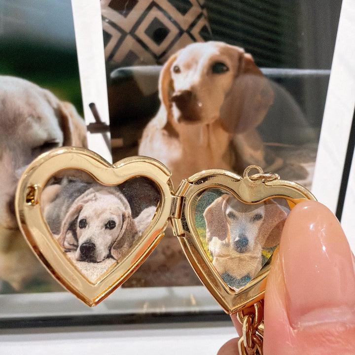 Porte-clés médaillon photo personnalisé, cadeau commémoratif pour les êtres chers