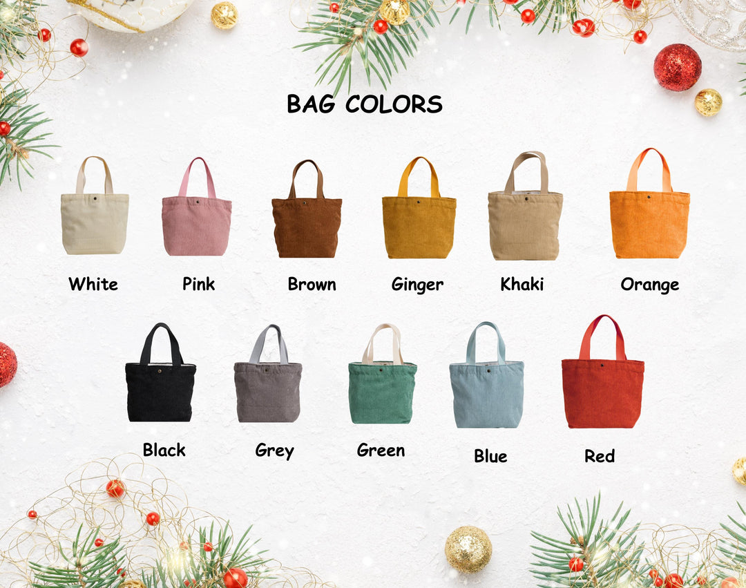 Sac cabas personnalisé avec nom, cadeau pour enfant, cadeau de Noël