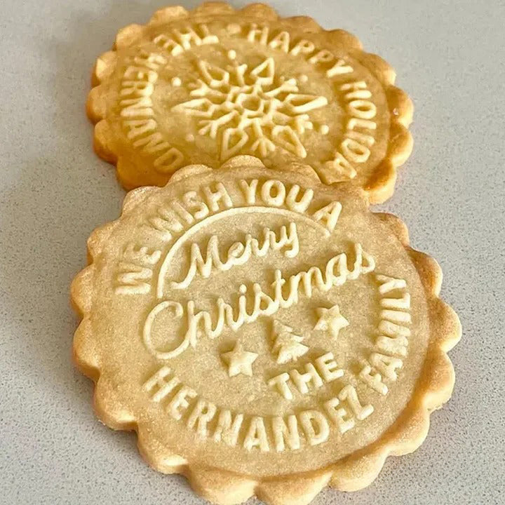 Tampon à biscuits acrylique de Noël personnalisé