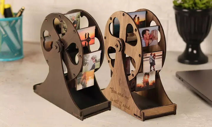 Cadeau photo de grande roue en bois, parfait pour la famille, les couples ou les cadeaux de vacances