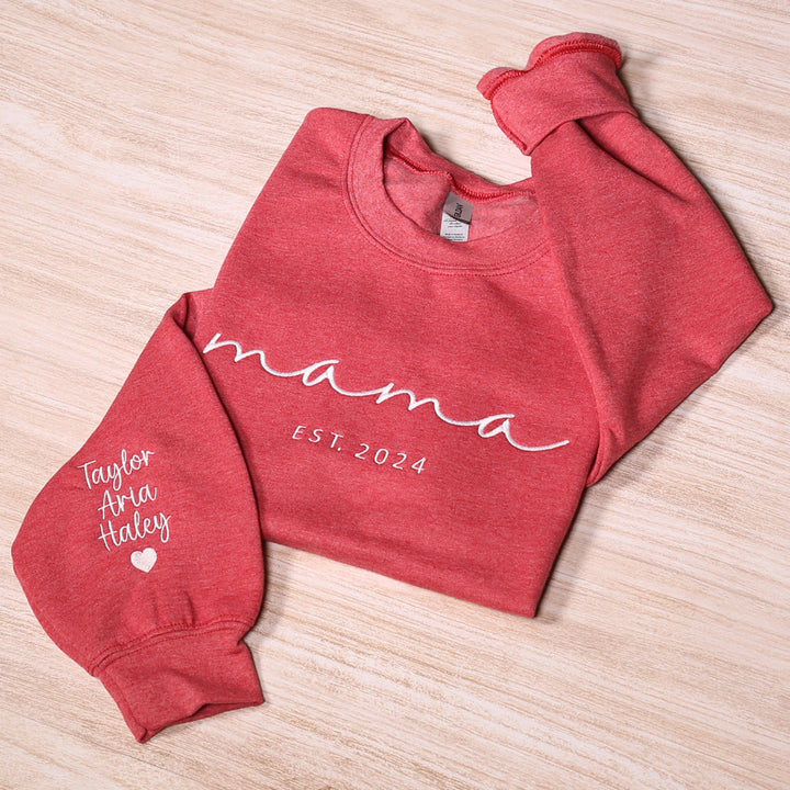 Sweatshirt Brodé pour maman- Cadeau Parfait pour la Fête des Mères