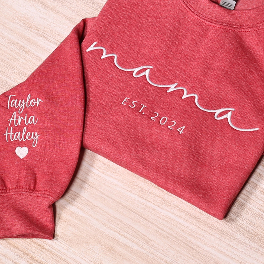 Sweatshirt Brodé pour maman- Cadeau Parfait pour la Fête des Mères