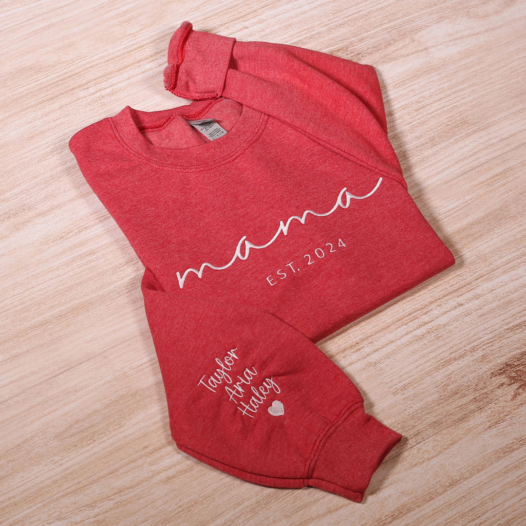 Sweatshirt Brodé pour maman- Cadeau Parfait pour la Fête des Mères