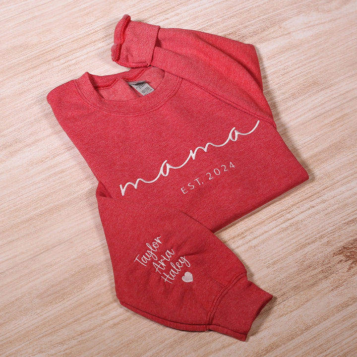 Sweatshirt Brodé pour maman- Cadeau Parfait pour la Fête des Mères