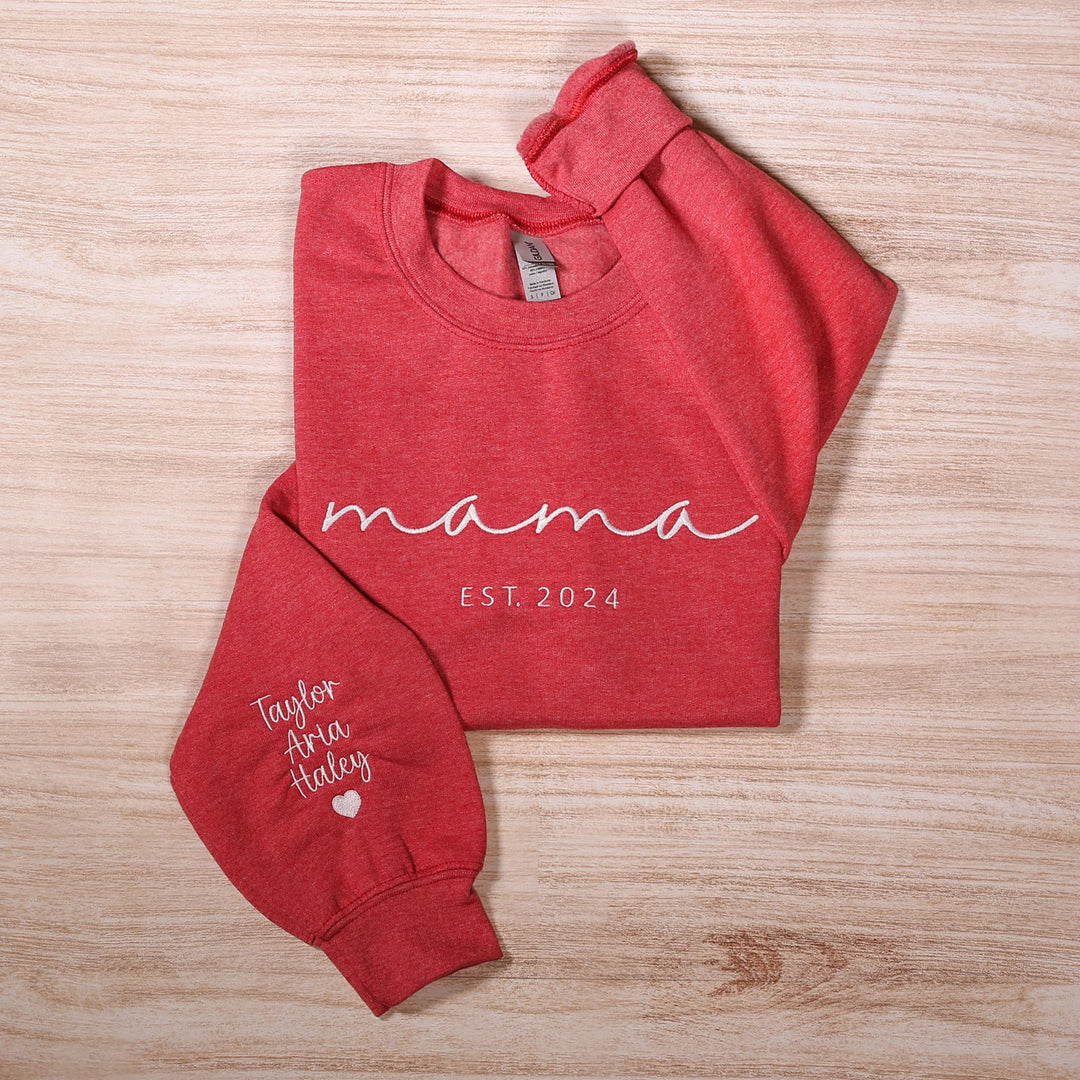 Sweatshirt Brodé pour maman- Cadeau Parfait pour la Fête des Mères