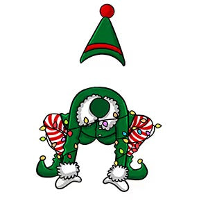 Famille d'elfes drôles - Ornement photo personnalisé en acrylique