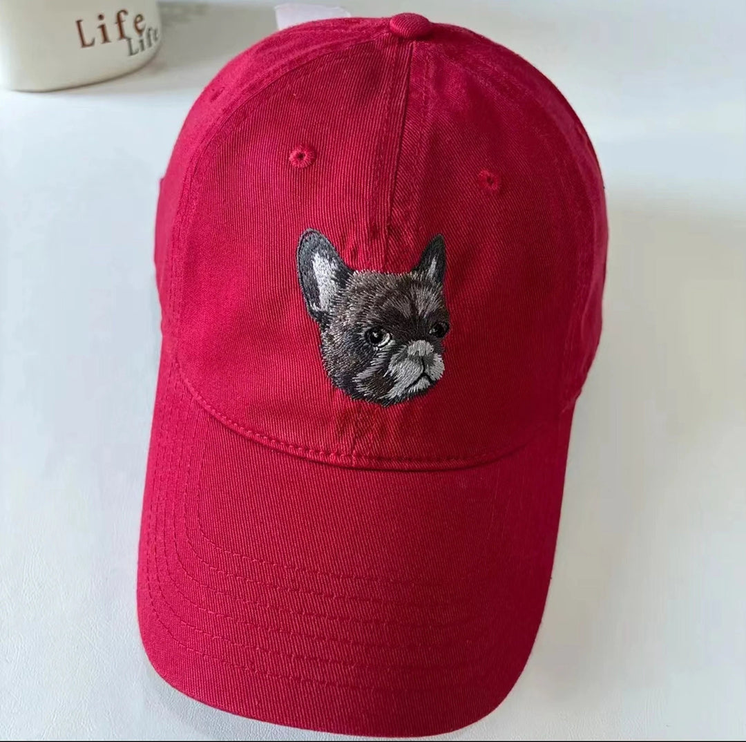 Casquette de baseball personnalisée avec photo de votre chien//chat brodée
