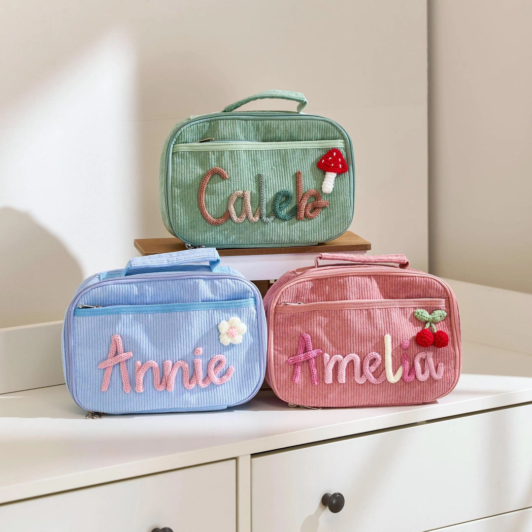 Sac à lunch personnalisé fait main, pour la rentrée scolaire, pour enfant