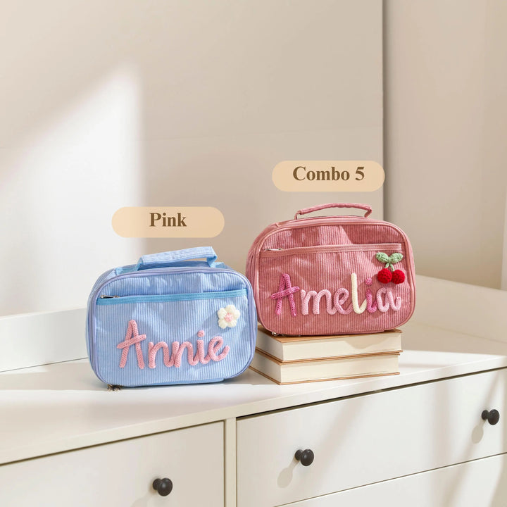 Sac à lunch personnalisé fait main, pour la rentrée scolaire, pour enfant