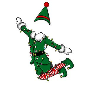 Famille d'elfes drôles - Ornement photo personnalisé en acrylique