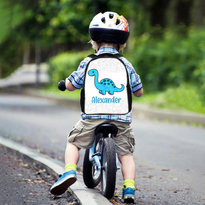Sac à dos pour enfant avec Dinosaure 1 Prénom personnalisé Cartable Sac maternelle