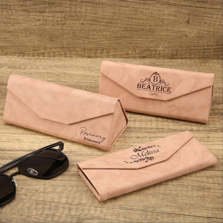 Étui à lunettes pliable en cuir, personnalisable, pour hommes et femmes – Un cadeau idéal pour les fêtes