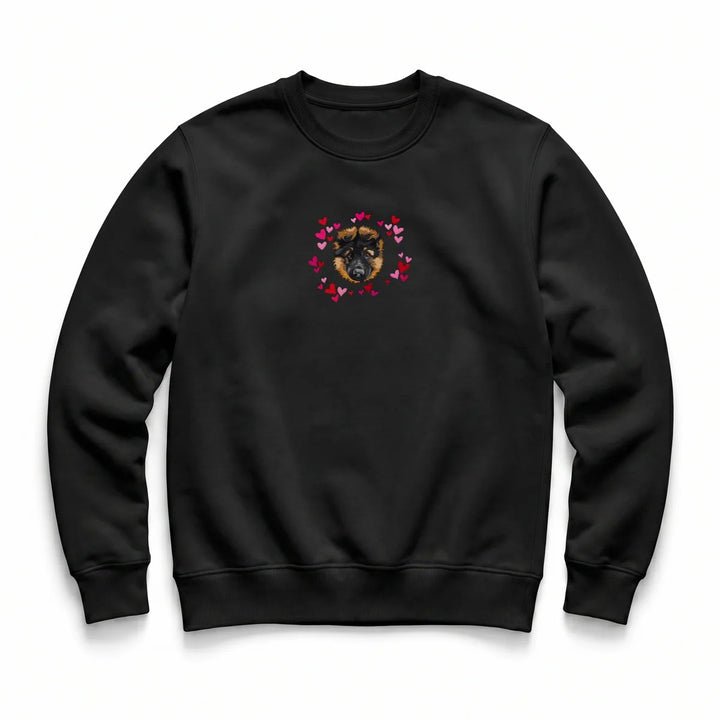 Sweat-shirt brodé avec portrait d'animal de compagnie - Un amour éternel pour les animaux de compagnie