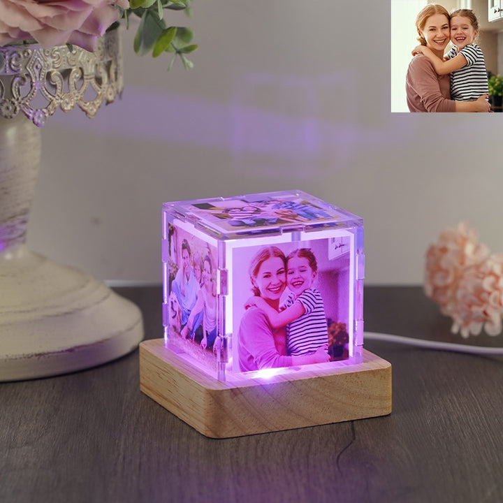 Veilleuse acrylique avec photo personnalisée