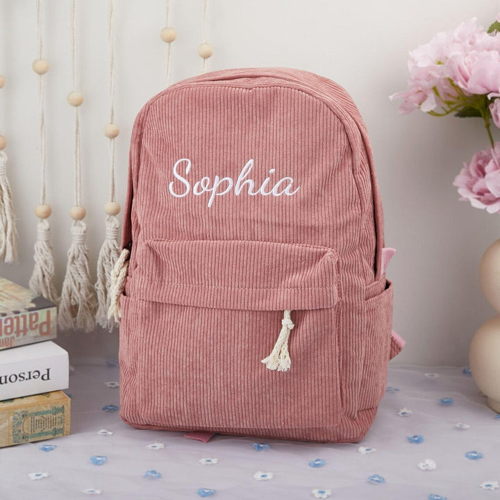 Sac à dos personnalisé pour bébé - Sac à dos monogramme pour tout-petit - Sac à dos en toile personnalisé