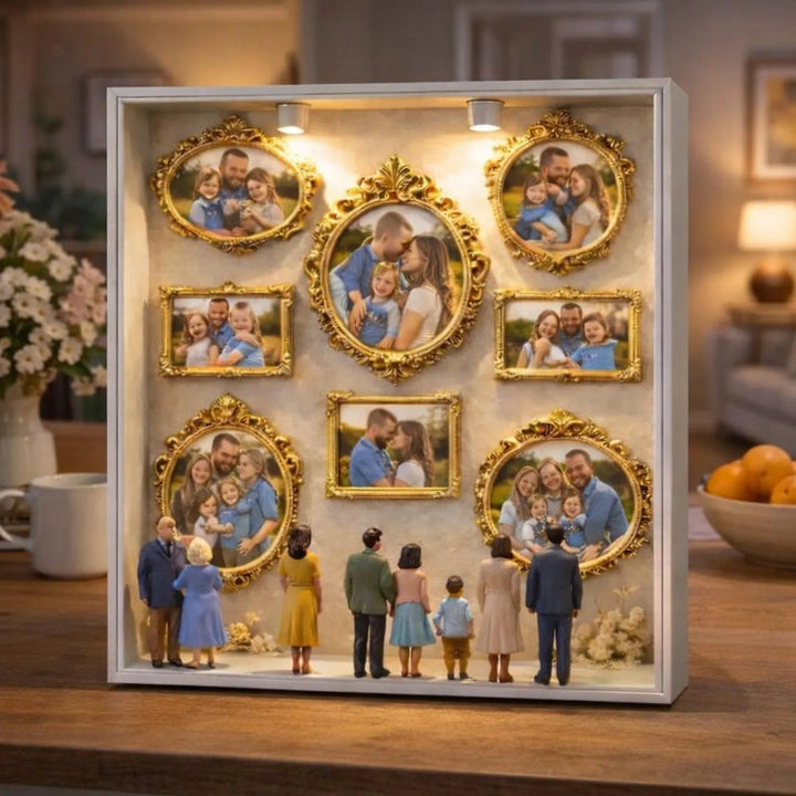 Cadre photo style musée pour maman