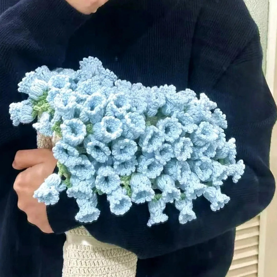Kit DIY de couverture rose tricotée à la main et cadeau prêt à l'emploi pour la fête des mères et la Saint-Valentin