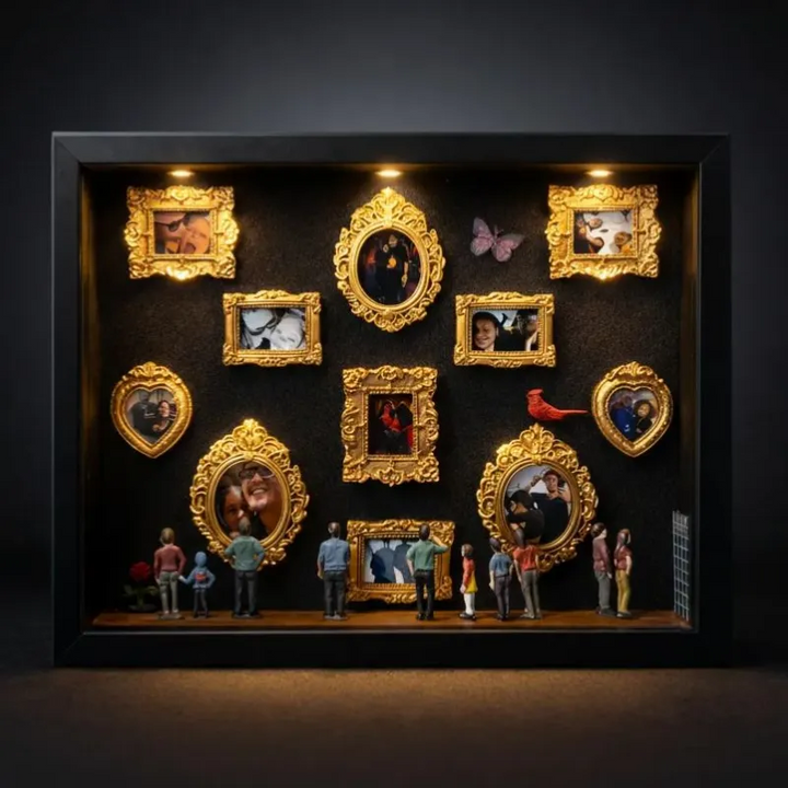2026 Cadre photo personnalisé « Mini Musée de Nous » : un cadeau symbolique pour les couples