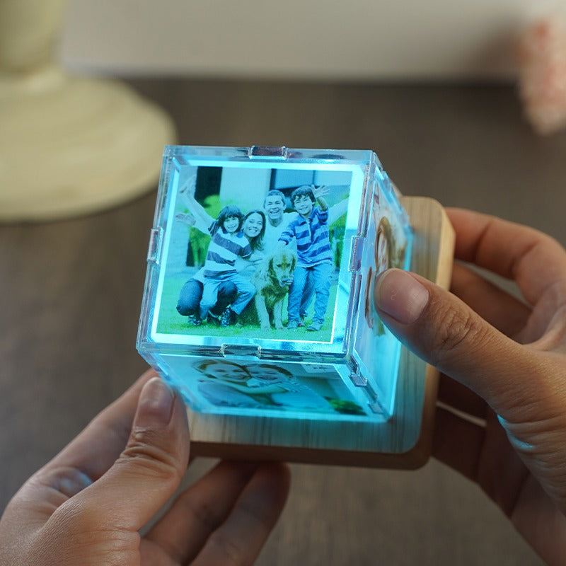 Veilleuse acrylique avec photo personnalisée
