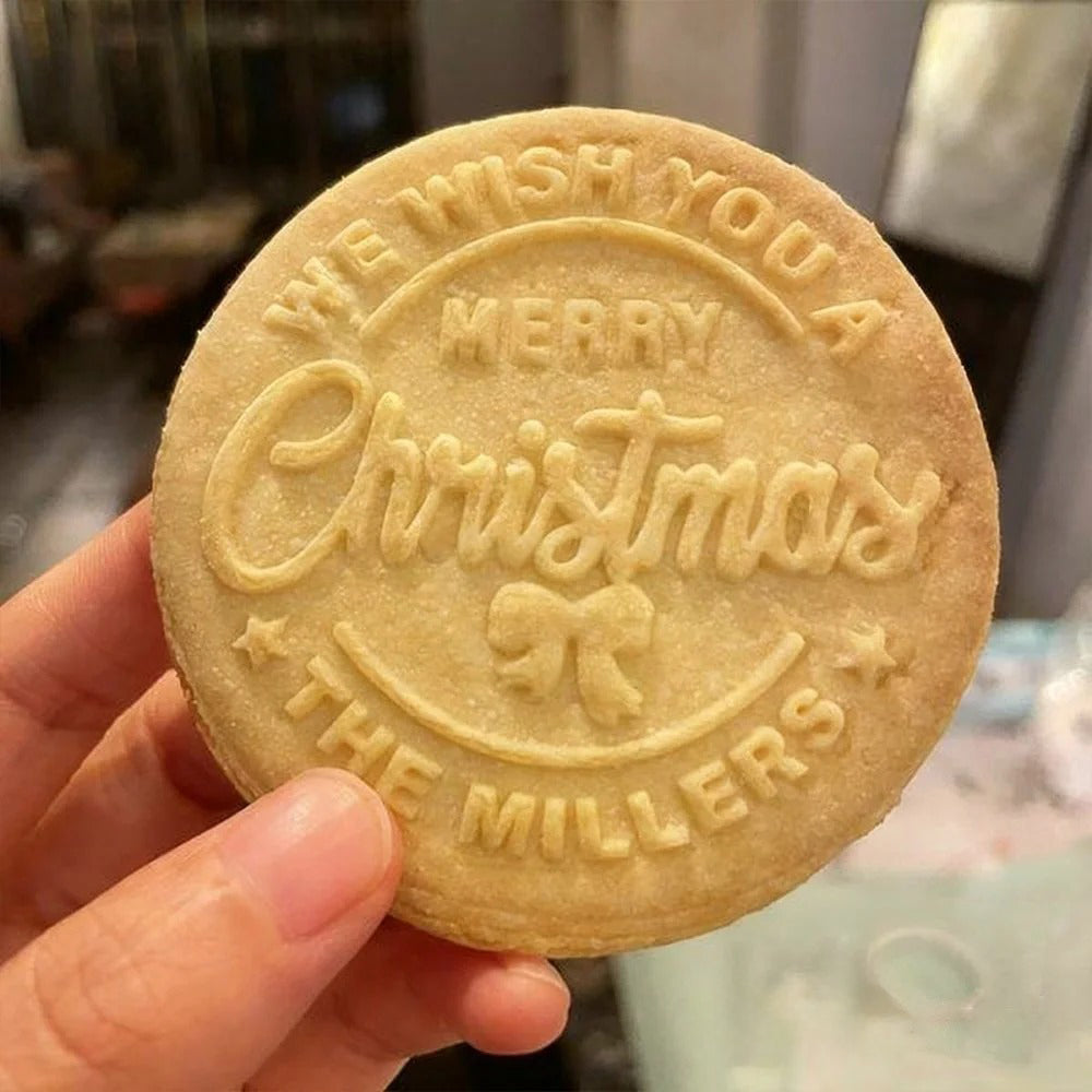 Tampon à biscuits acrylique de Noël personnalisé