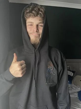 Sweat-shirt brodé personnalisé – Cadeau portrait sexy personnalisé pour lui 💕🔥