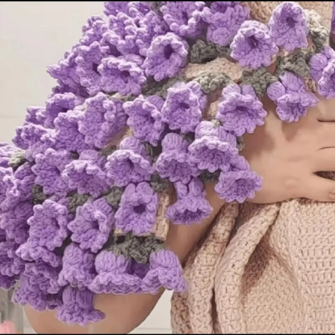 Kit DIY de couverture rose tricotée à la main et cadeau prêt à l'emploi pour la fête des mères et la Saint-Valentin