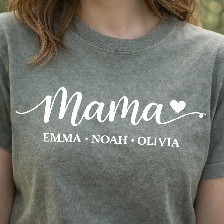 Sweat-shirt pour maman avec prénoms de ses enfants – personnalisé et imprimé à chaud