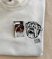 Sweats à capuche, t-shirts et sweatshirts personnalisés avec visage d'animal brodé