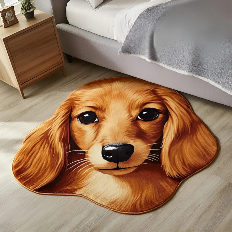 Tapis personnalisé en forme de portrait d’animal de compagnie