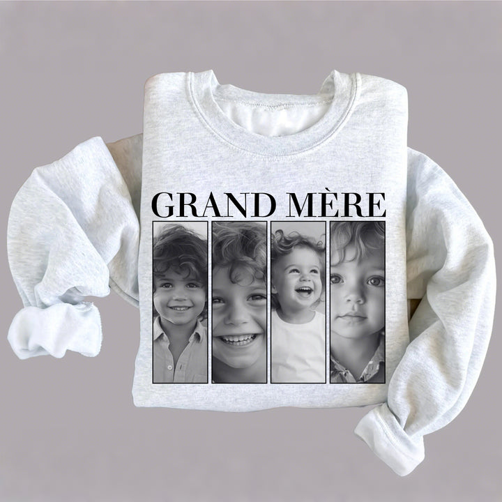 Un cadeau inoubliable pour PAPA– Sweat-shirt personnalisé avec photos