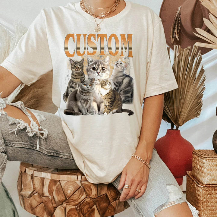T-shirt Vintage Personnalisé pour Animaux/pet