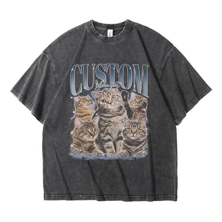T-shirt Vintage Personnalisé pour Animaux