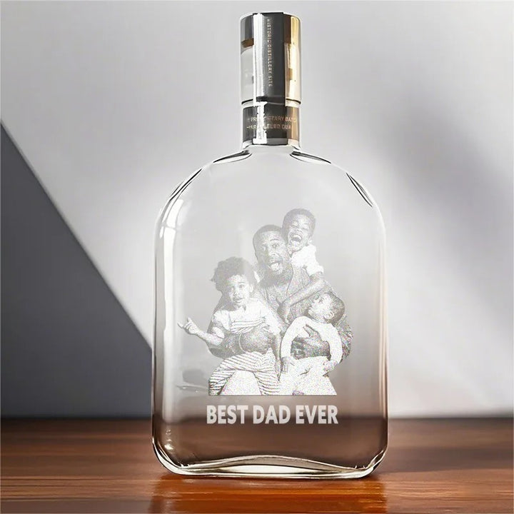 Personnalisez la meilleure bouteille de whisky photo de papa, un cadeau de fête des pères pour papa