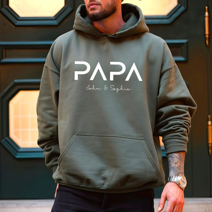 Sweat-shirt personnalisé à transfert thermique pour PAPA/DADA