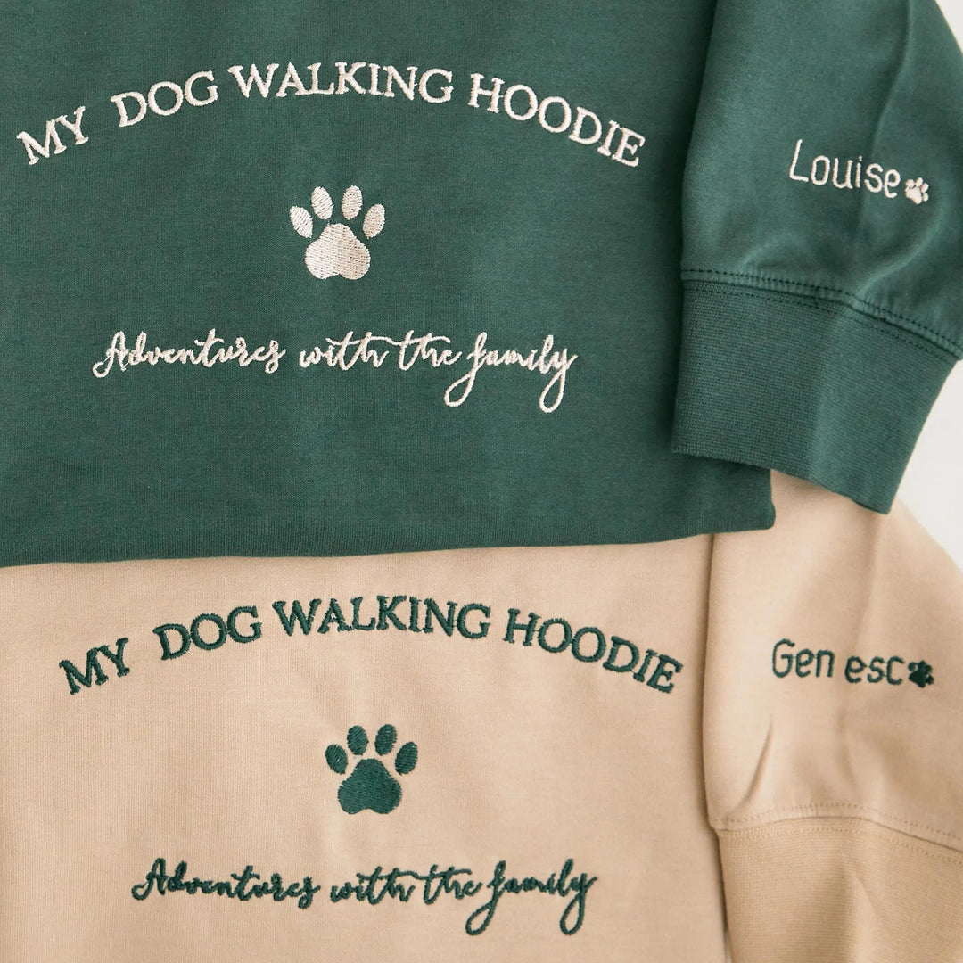 Sweat-shirt brodé avec empreinte d'animal