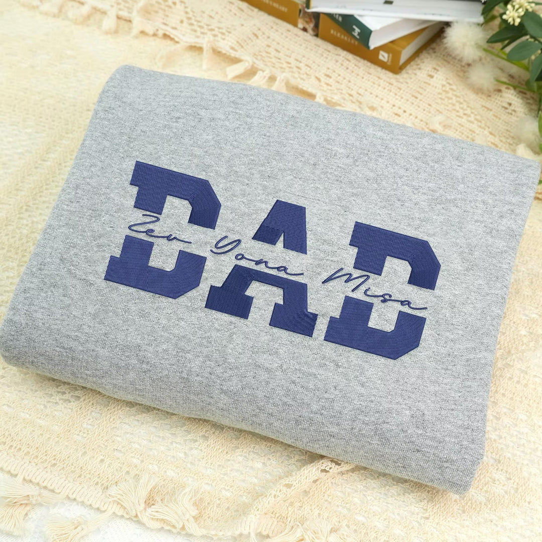 Sweat-shirt brodé personnalisé de PAPA