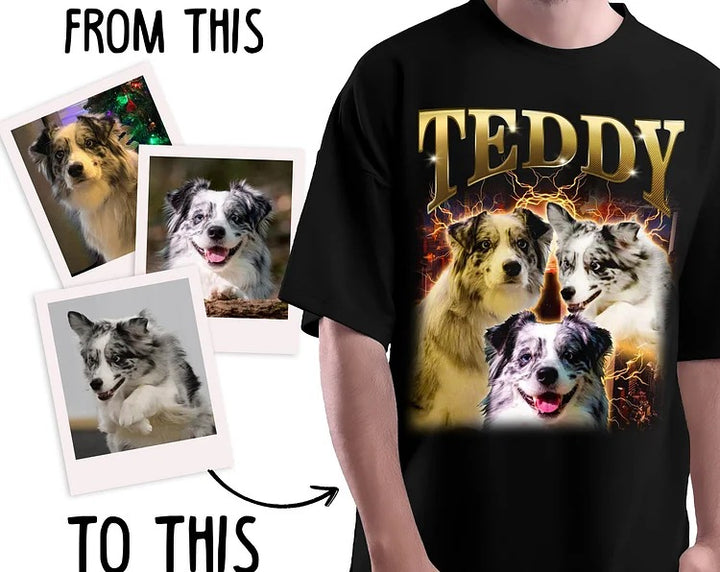 T-shirt Vintage Personnalisé pour Animaux