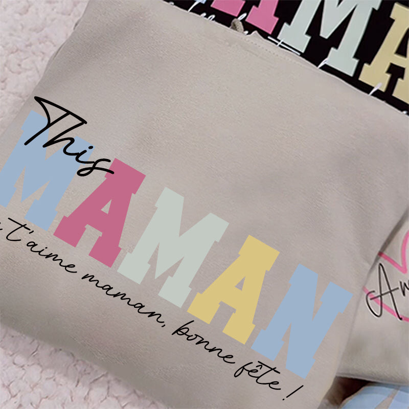 Sweat personnalisé Cadeau pour la fête des mères