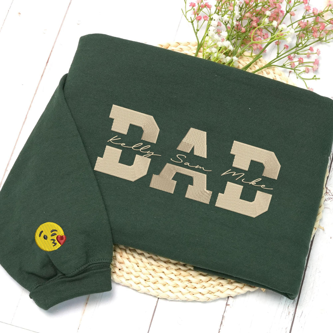 Sweat-shirt brodé personnalisé de PAPA