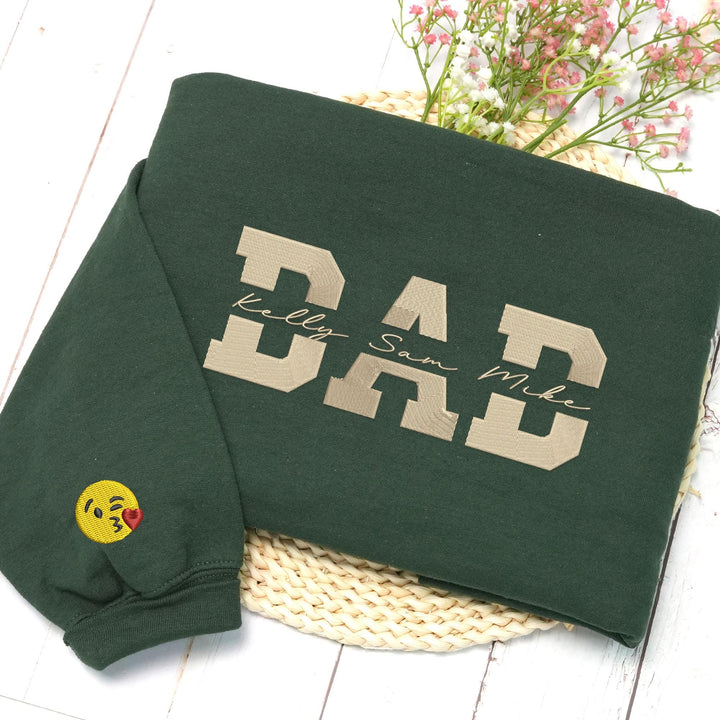 Sweat-shirt brodé personnalisé de PAPA