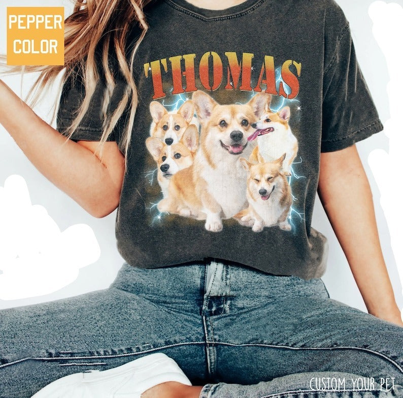 T-shirt Vintage Personnalisé pour Animaux