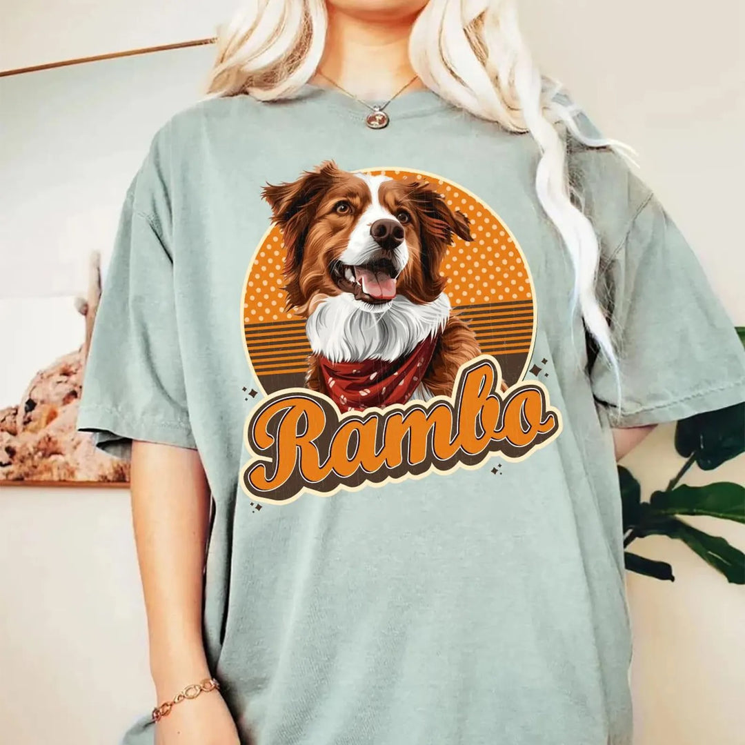 T-shirt personnalisé pour animal de compagnie, cadeau souvenir pour chien, t-shirt commémoratif pour chien
