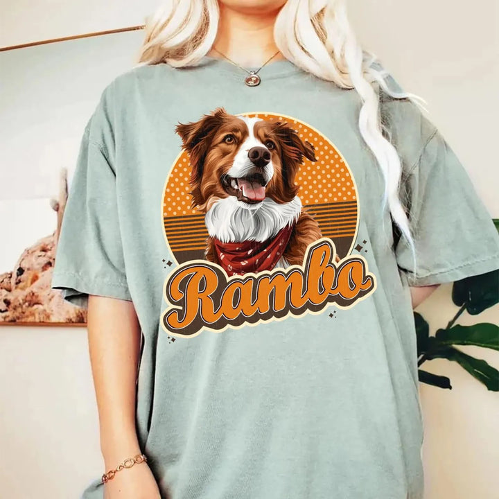 T-shirt personnalisé pour animal de compagnie, cadeau souvenir pour chien, t-shirt commémoratif pour chien