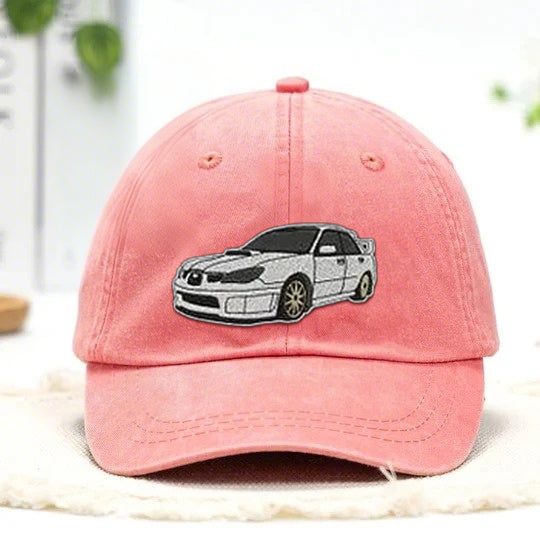 Bonnet brodé photo voiture pour PAPA