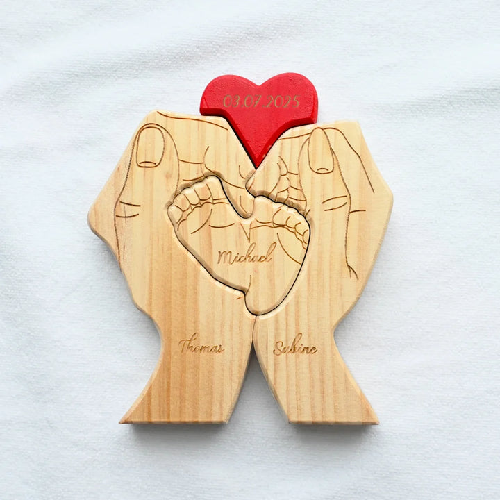 Puzzle Thème Faimilial Cadeau Anniversaire Fête des Mères pour Famille Nouveaux Parents