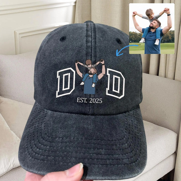 Chapeau brodé personnalisé en couleur pour PAPA/PAPI