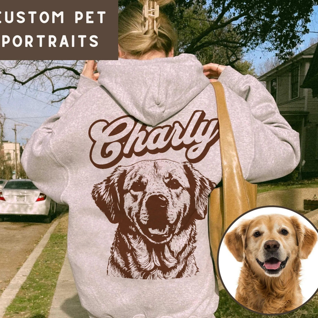 T-shirt personnalisé pour chien/chat de compagnie/vintage