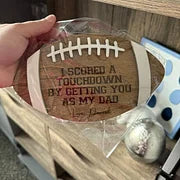 Panneau de football pour les papas - Nous avons marqué un touchdown en vous choisissant comme PAPA